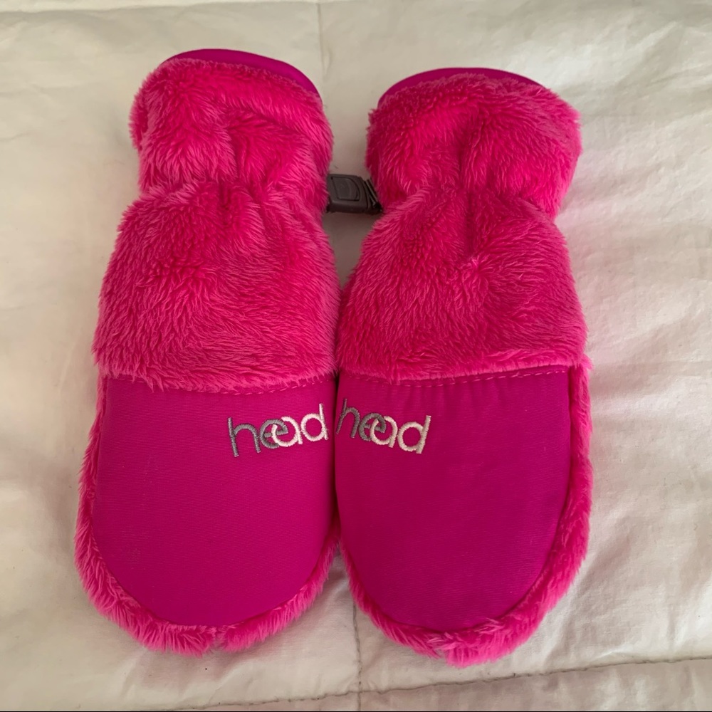 Head ThermalFur Fleece Snow Mittens Kids